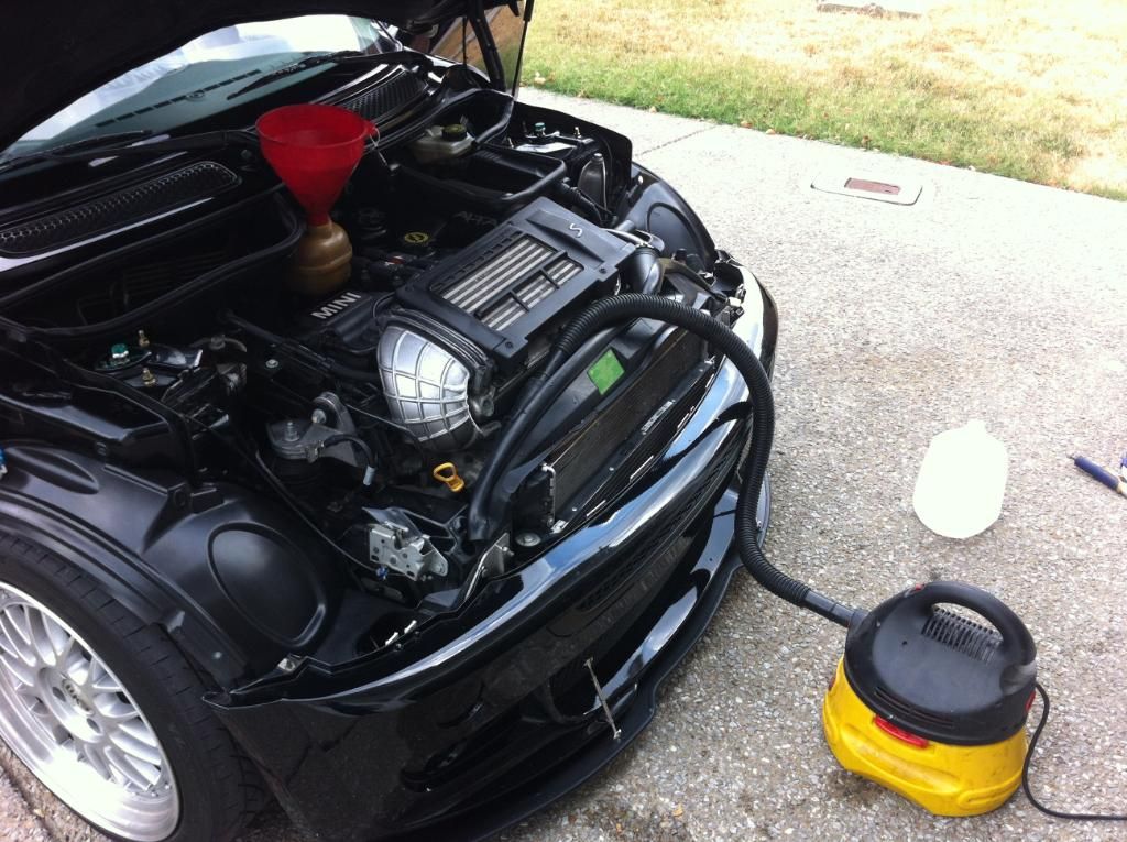 coolant hose sucked in object up the ass